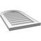 Ekena Millwork Round Top Surface Mount PVC Gable Vent w/ 2"W x 1-1/2"P Brickmould Frame, 16"W x 28"H GVPRT16X2802SN - alternate 4